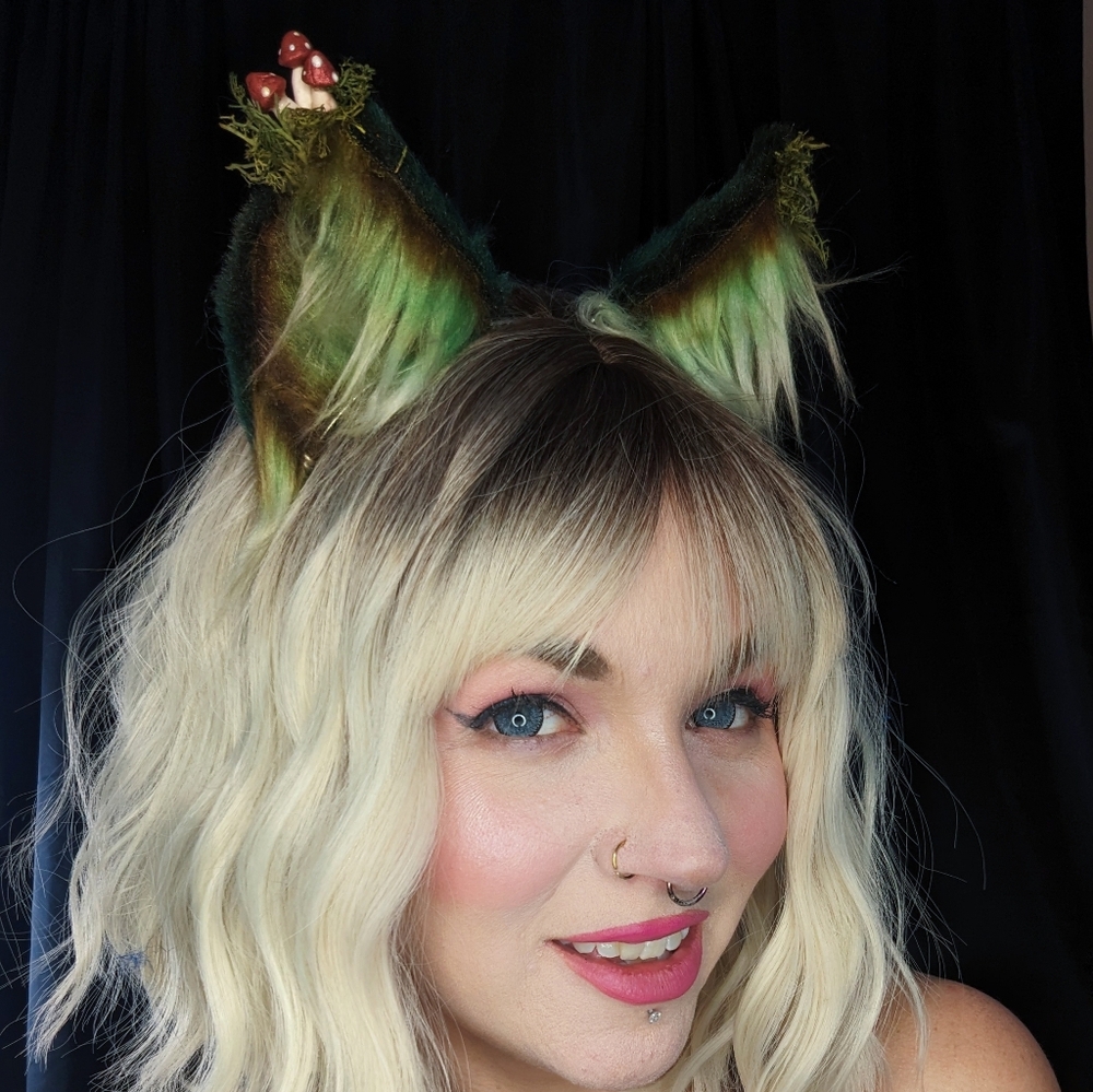 Moss Cottagecore Cat Ears
